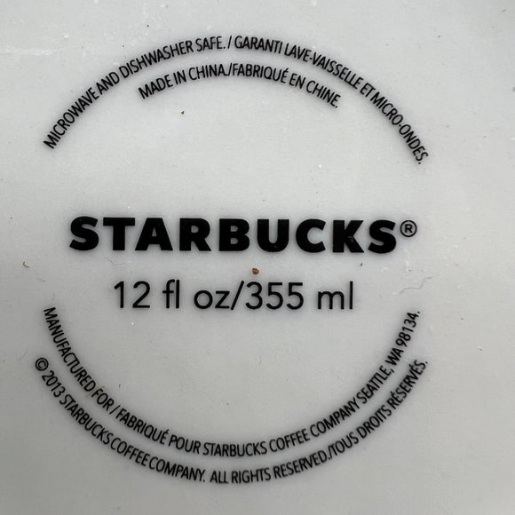 Starbucks 2013 Candy Cane Embossed Holiday Xmas Christmas Peppermint Cup Mug - Picture 4 of 4